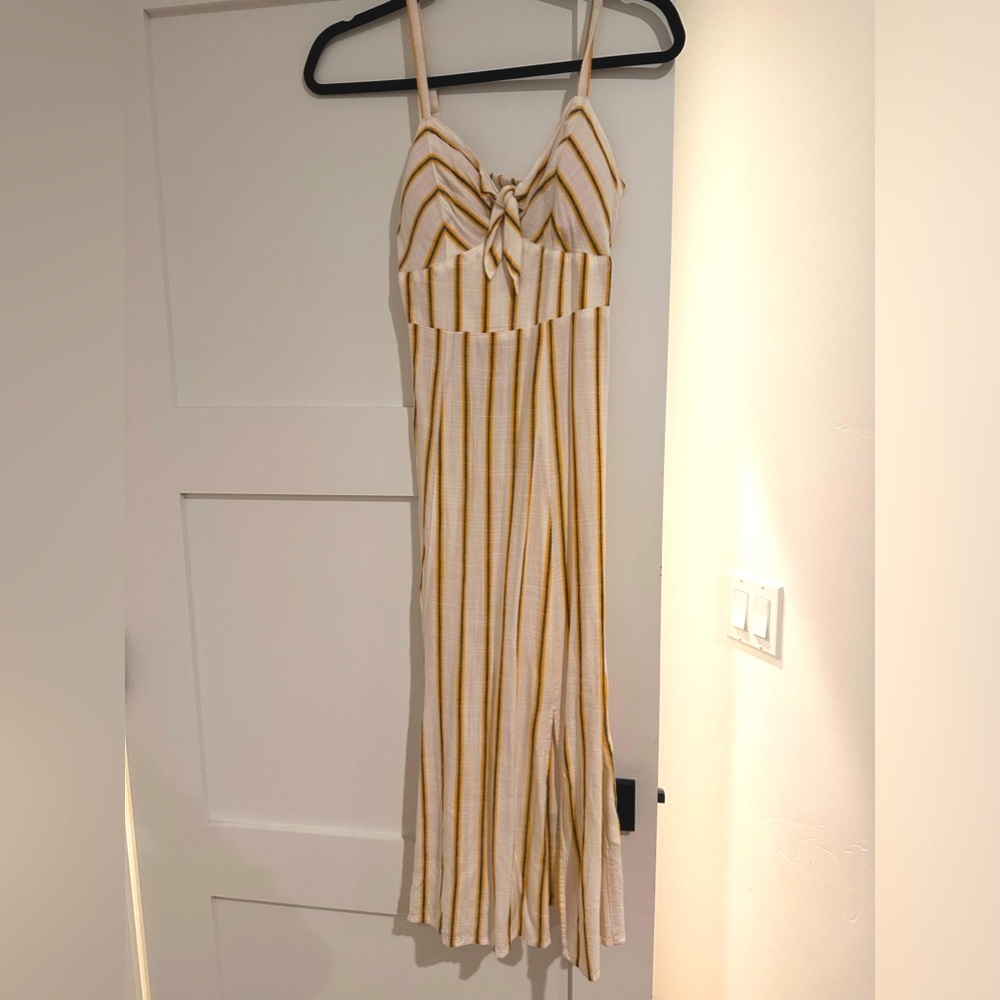 SO yellow, black, striped dress -XS New without tags
